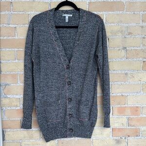 Autumn Cashmere Cotton Button-Up Cardigan Sweater